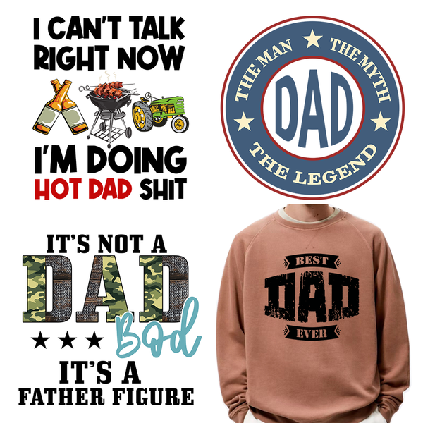 Father's Day Best Bunny Daddy DTF Transfers