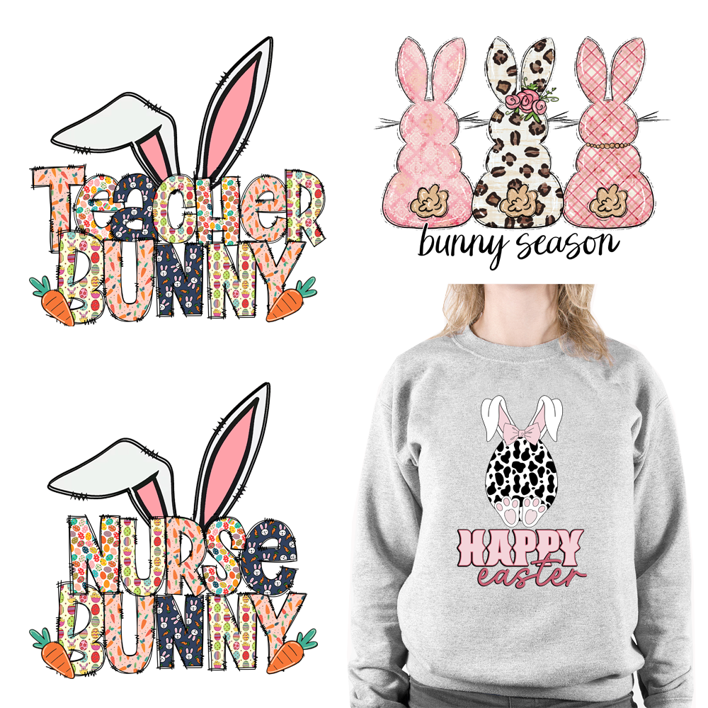 Easter Howday Bunny DTF Transfers