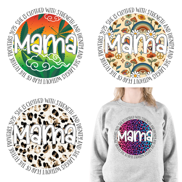 Circle Mama Designs Letters DTF Transfers