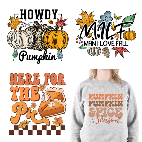 Autumn Fall Cozy Pumpkin Season DTF Transfers