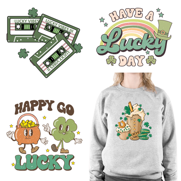 Feeling Lucky Day St Patrick's Day DTF Transfers