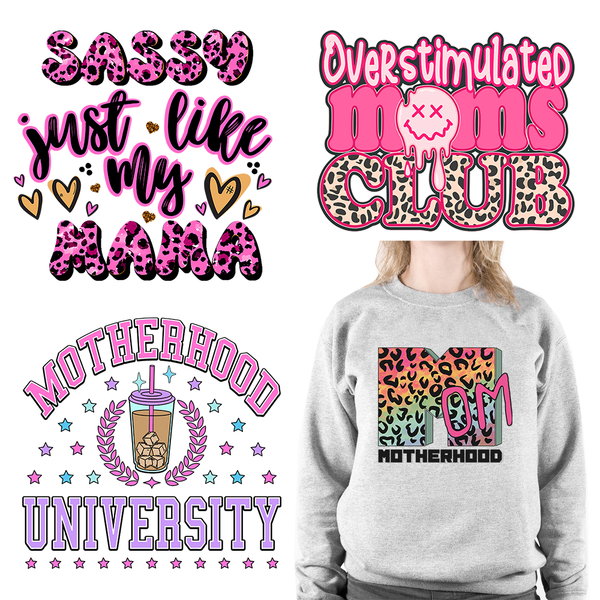 Motherhood University Mom's Club DTF Transfers