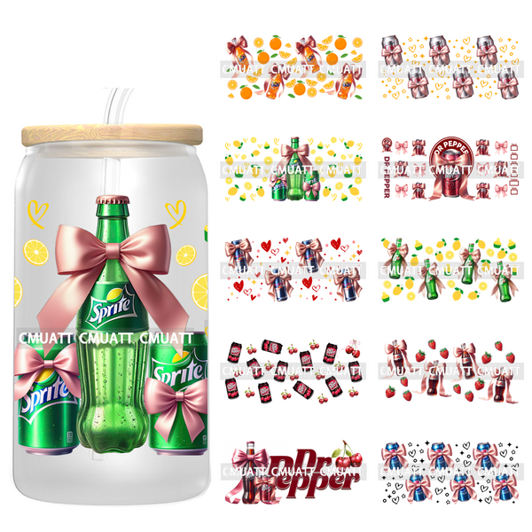 Coquette Drink 16oz UV DTF Cup Wrap Transfers Stickers Printing DIY  Craft Custom Selfadhesive Waterproof