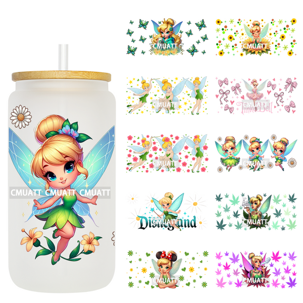Cartoon Fly 16oz UV DTF Cup Wrap Transfers Stickers DIY Customized Selfadhesive Stickers Waterproof