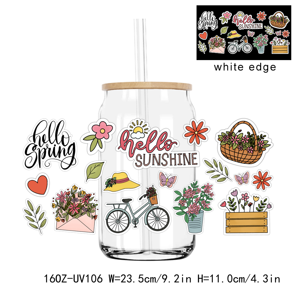 Hello Autumn Festival Season 16OZ UV DTF Stickers Wrap