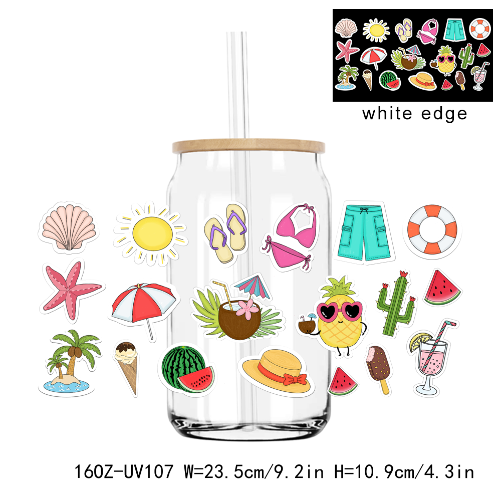 Hello Autumn Festival Season 16OZ UV DTF Stickers Wrap