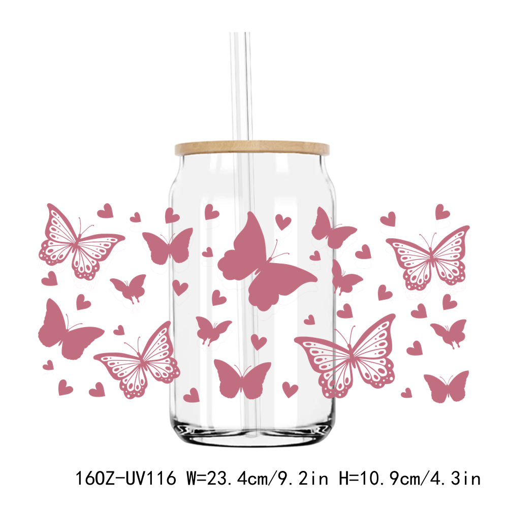 Butterfly Animals 16OZ UV DTF Stickers Wrap