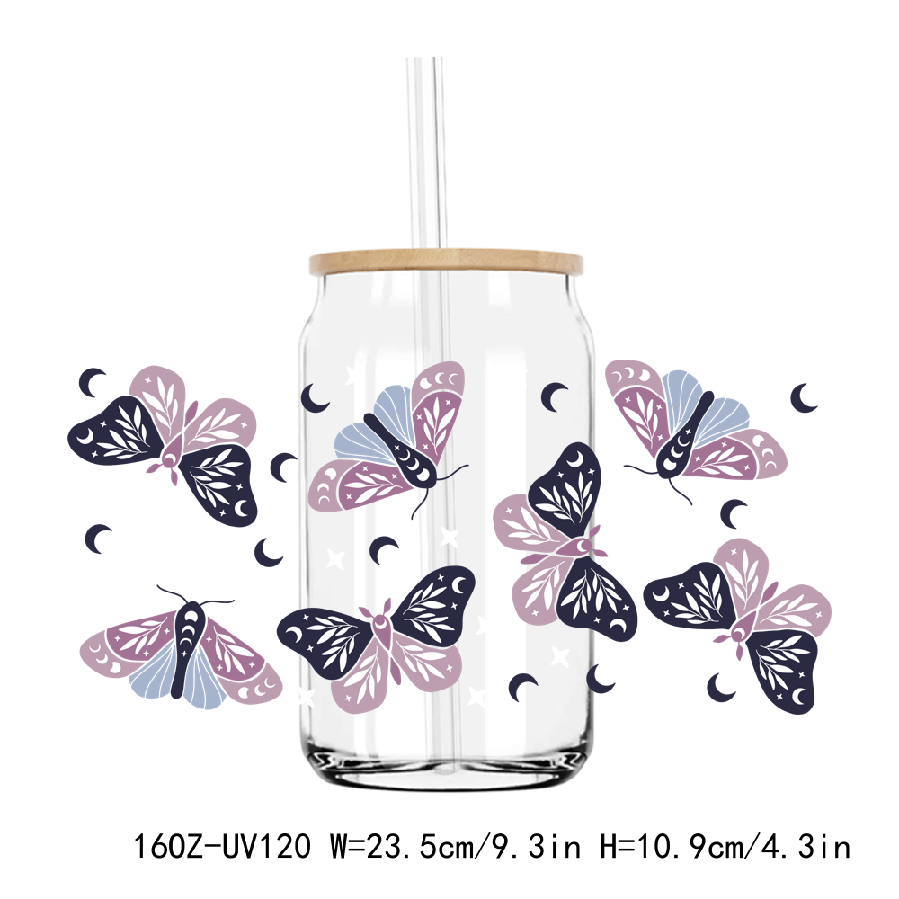 Butterfly Animals 16OZ UV DTF Stickers Wrap