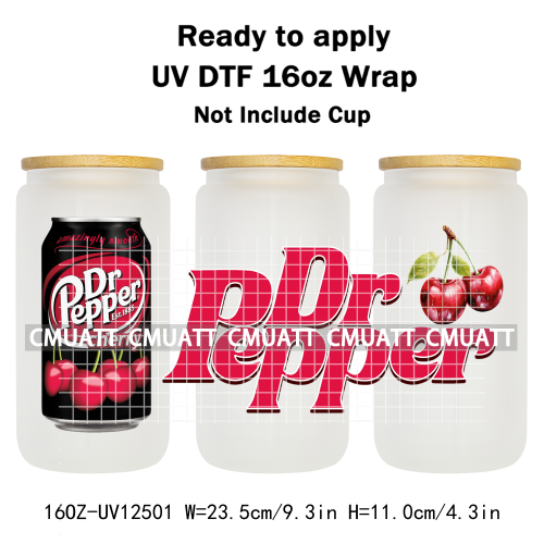 Coquette Drink 16oz UV DTF Cup Wrap Transfers Stickers Printing DIY  Craft Custom Selfadhesive Waterproof
