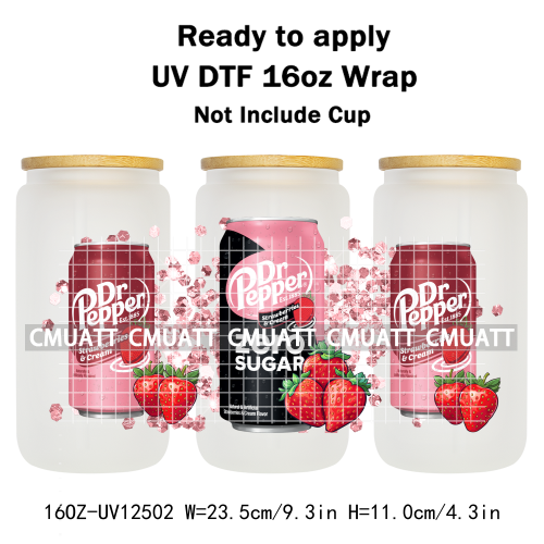 Coquette Drink 16oz UV DTF Cup Wrap Transfers Stickers Printing DIY  Craft Custom Selfadhesive Waterproof