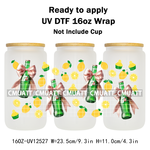 Coquette Drink 16oz UV DTF Cup Wrap Transfers Stickers Printing DIY  Craft Custom Selfadhesive Waterproof