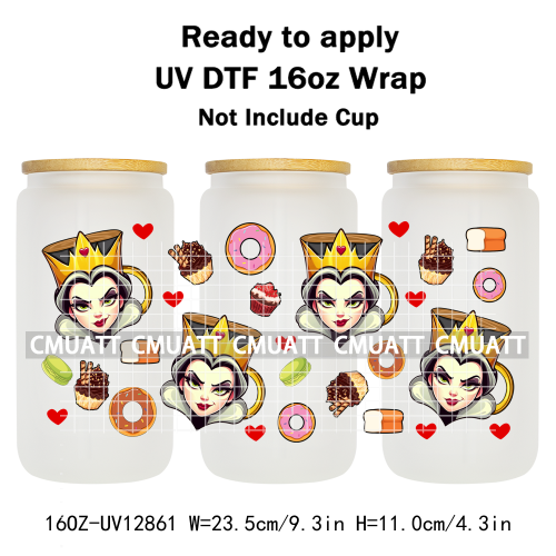 Cartoon Cup Designs UV DTF Cup Wrap Transfers Stickers Bundle For DIY Custom Sticky On Plate Tableware Mugs