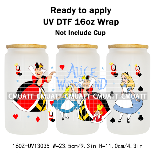 Cartoon Animal 16oz UV DTF Cup Wrap Cartoon Libbey Glass Beer Can Tumbler Stickers Waterproof  Adhesive