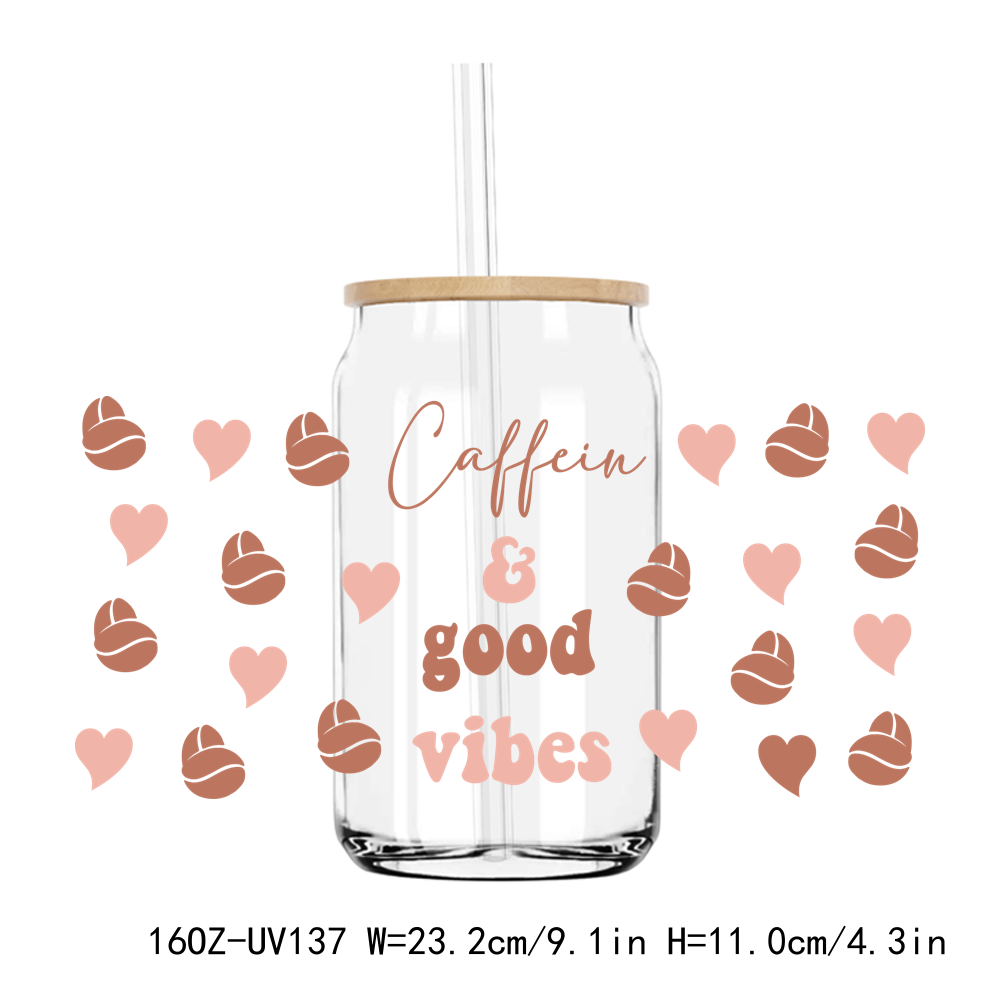 But First Coffee 16OZ UV DTF Stickers Wrap