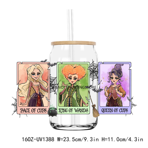 Beautiful Princess Queen 16OZ UV DTF Cup Wrap Transfers Stickers Custom Labels DIY Durable Waterproof Logo For Libbey Glass Can