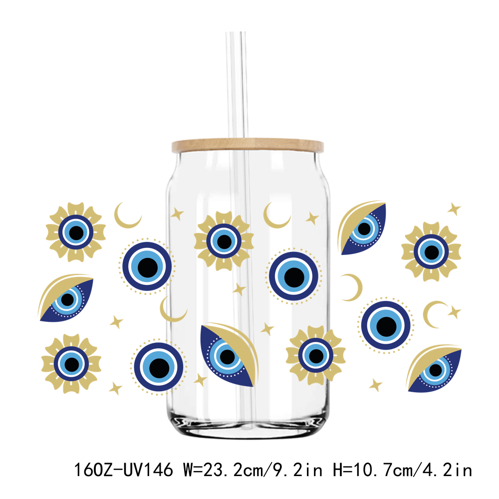 Evil Eye 16OZ UV DTF Stickers Wrap