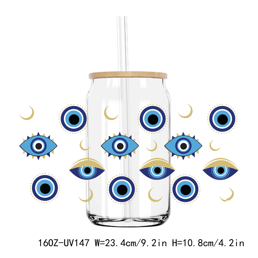 Evil Eye 16OZ UV DTF Stickers Wrap