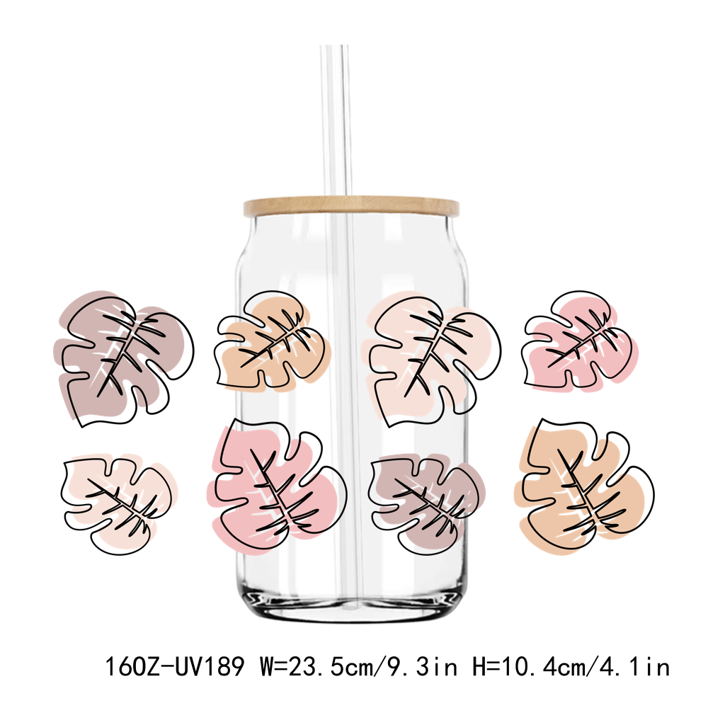 Colorful Flowers 16OZ UV DTF Stickers Wrap