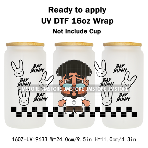 Dramatic Cartoon Crying Baby Girls UV DTF Wraps Transfer Stickers Selfadhesive Waterproof High Quality For 16OZ Libbey Glass Can