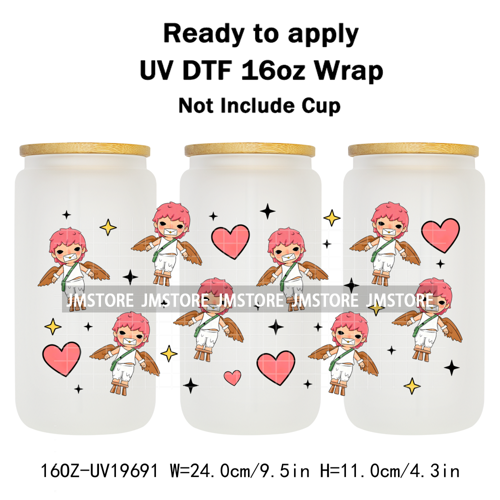 Iconic Fluffy Characters Cartoon Mouse UV DTF Cup Wrap Ready To Apply Transfer Stickers Durable Prints For 16OZ Libbey Glass Can