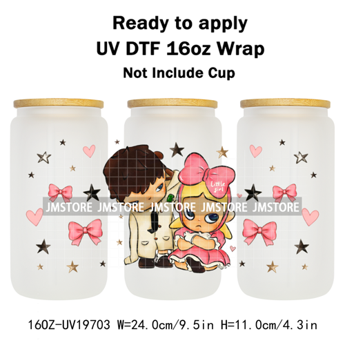 Iconic Fluffy Characters Cartoon Mouse UV DTF Cup Wrap Ready To Apply Transfer Stickers Durable Prints For 16OZ Libbey Glass Can