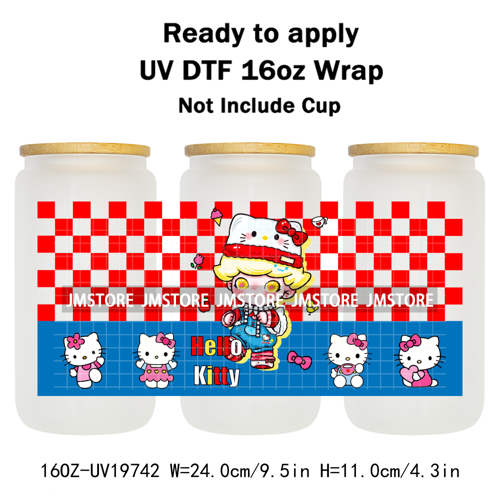 Trendy Costumes Boy Cartoon Character 16OZ UV DTF Cup Wraps Ready To Apply Waterproof Transfer Stickers For Libbey Glass Can Mug