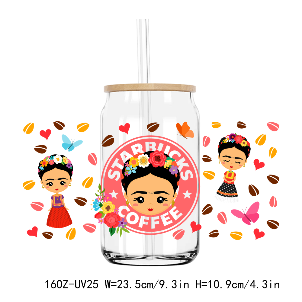 Cafecito Y Chisme 16OZ UV DTF Stickers Wrap