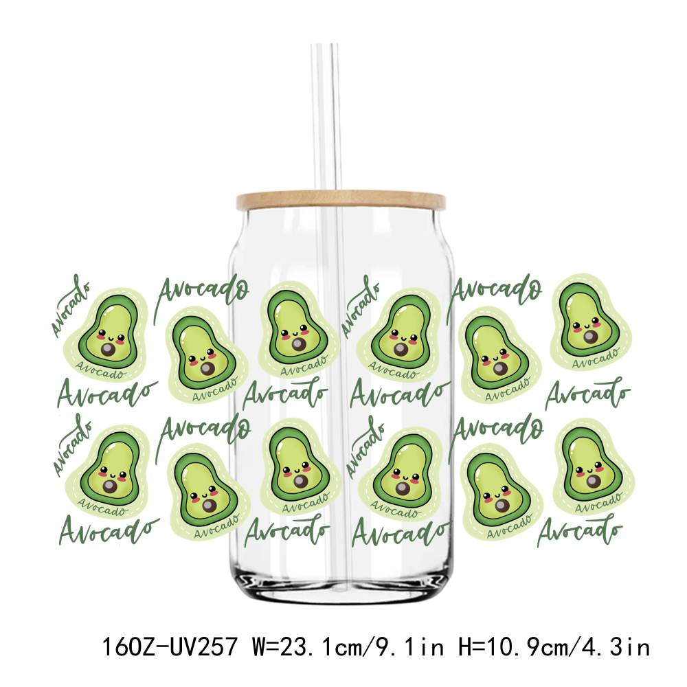 Cute Fruit Summer 16OZ UV DTF Stickers Wrap