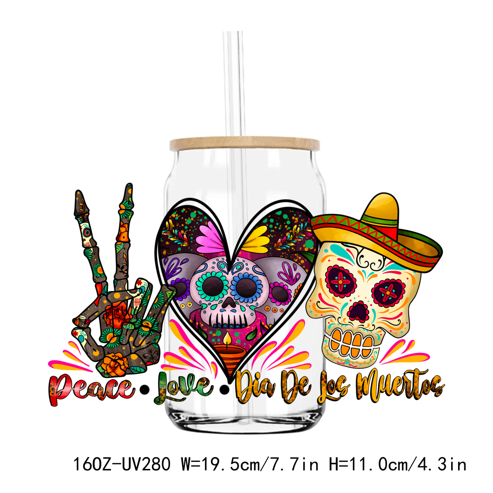 Mexico Culture 16OZ UV DTF Stickers Wrap