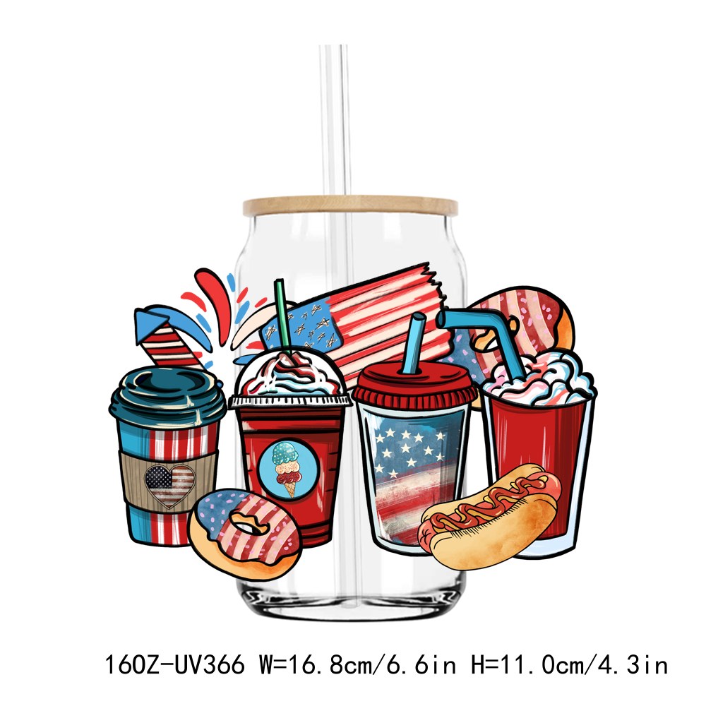 Coffee Cups 16OZ UV DTF Wrap Sticker