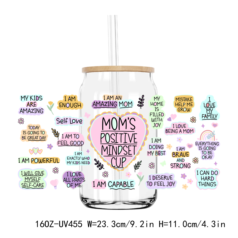 Best Mom Mama 16OZ UV DTF Stickers Wrap