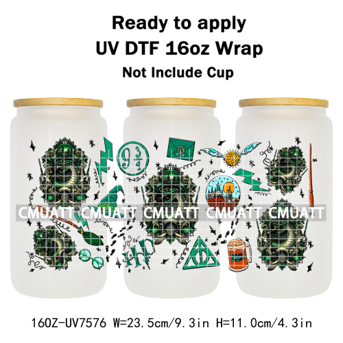 Boyes 16oz UV DTF Cup Wrap Transfers Stickers Adhesive Outdoor Bottles Libbey Glass Customized DIY Craft