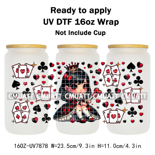 Witch 16oz UV DTF Cup Wrap Transfers Stickers Libbey Glass Mugs Can Beer DIY Customized Selfadhesive Stickers