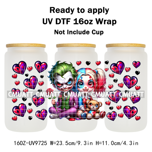 Witch 16oz UV DTF Cup Wrap Transfers Stickers Libbey Glass Mugs Can Beer DIY Customized Selfadhesive Stickers