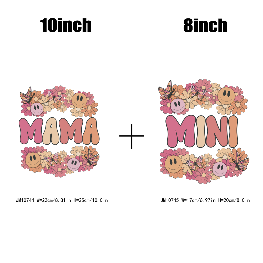 Flower Mama Mini Family DTF Transfers