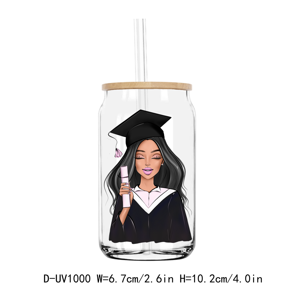 Senior Graduate Girl Student School UV DTF Sticker Decals