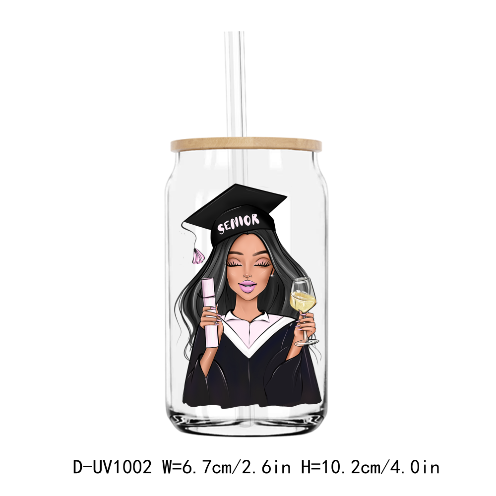 Senior Graduate Girl Student School UV DTF Sticker Decals