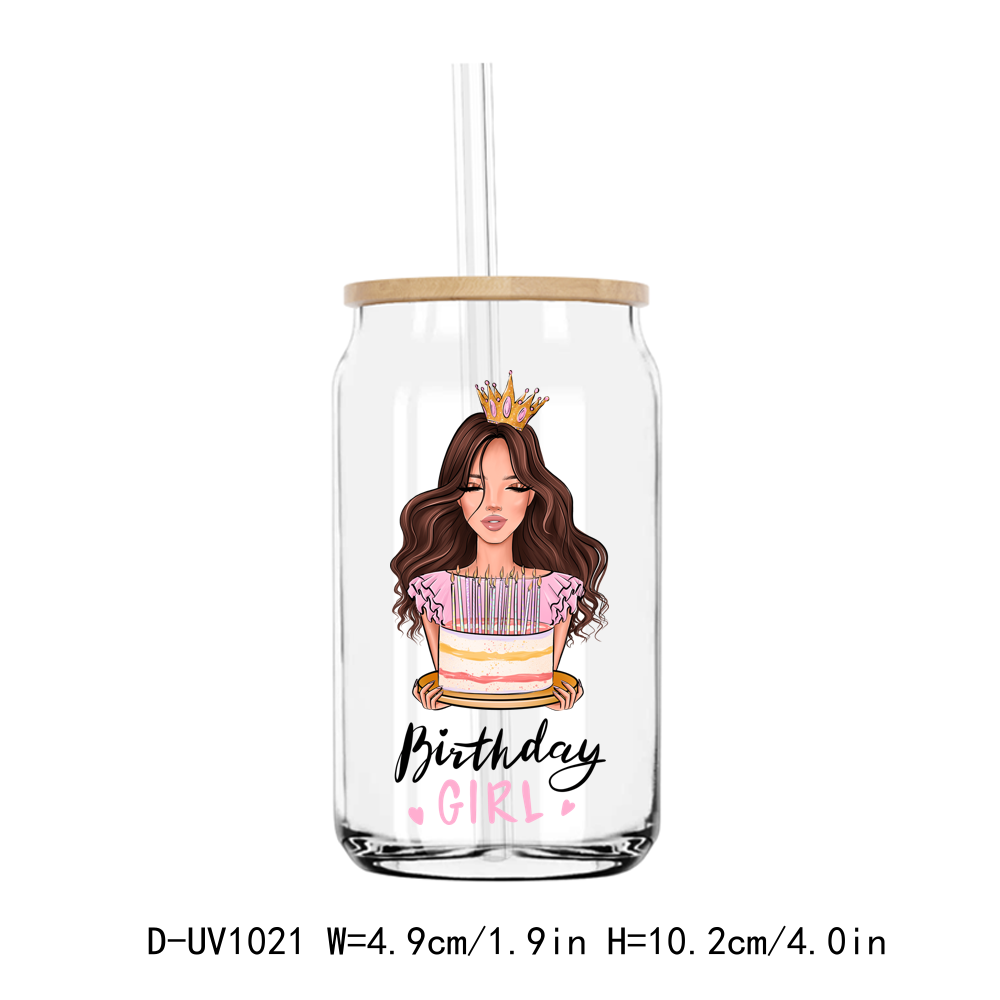 Birthday Girl Queen UV DTF Stickers Decals