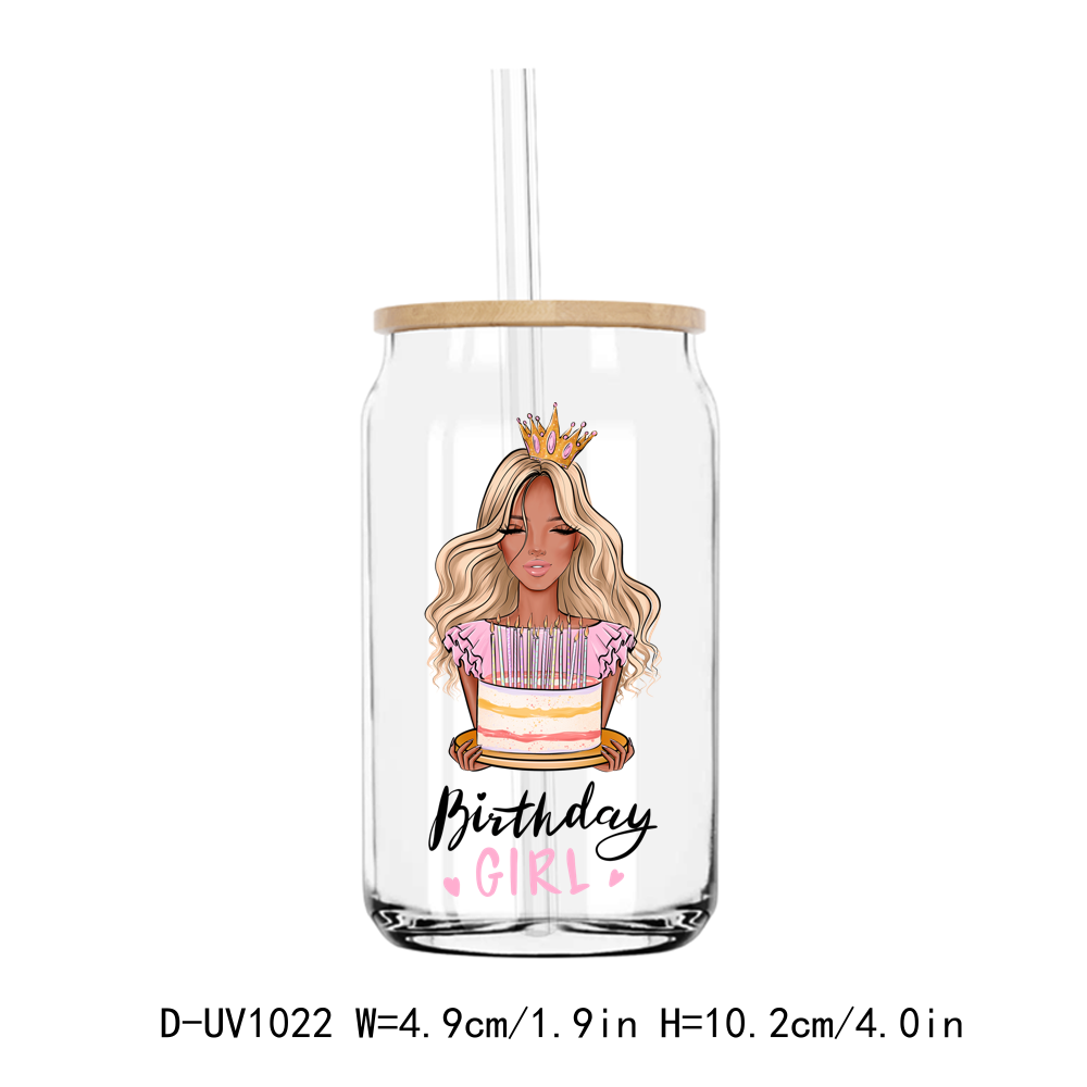 Birthday Girl Queen UV DTF Stickers Decals