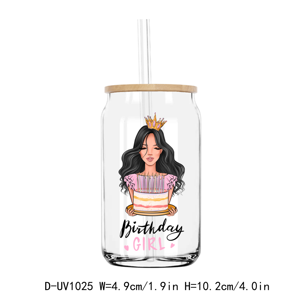 Birthday Girl Queen UV DTF Stickers Decals