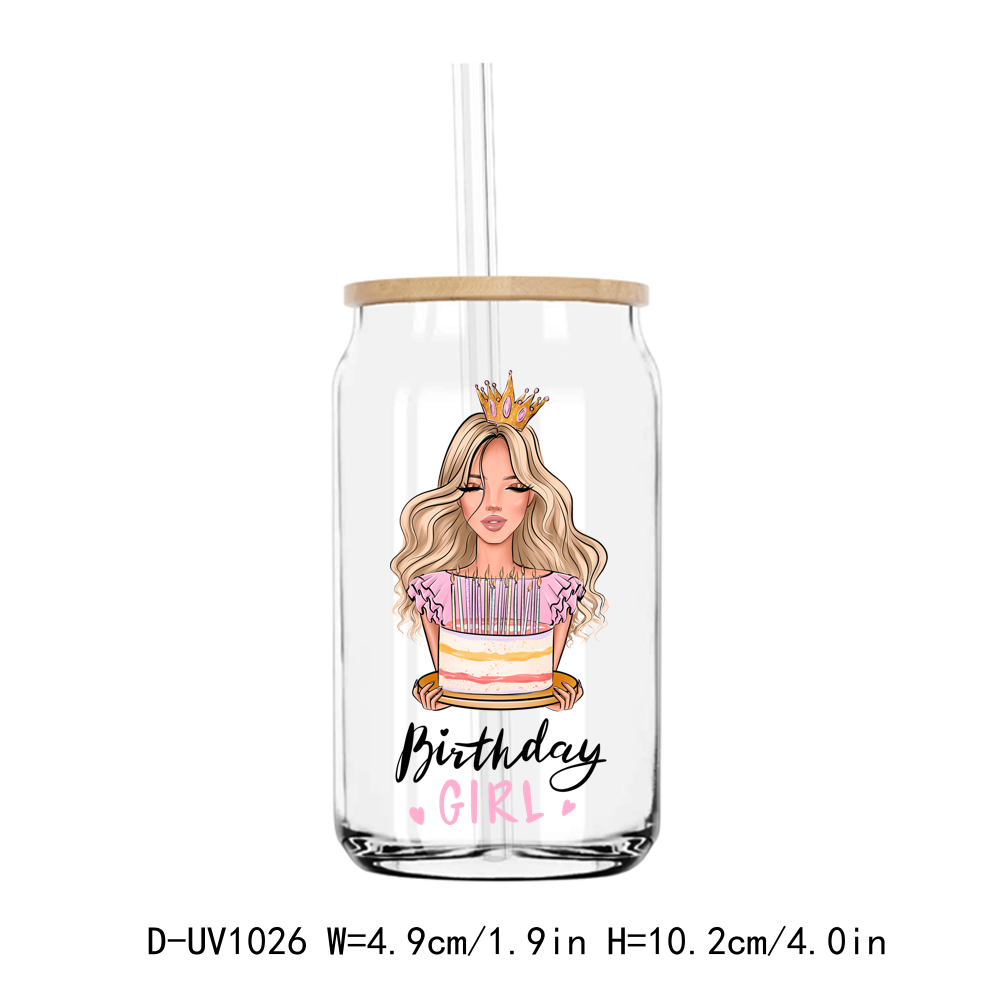 Birthday Girl Queen UV DTF Stickers Decals