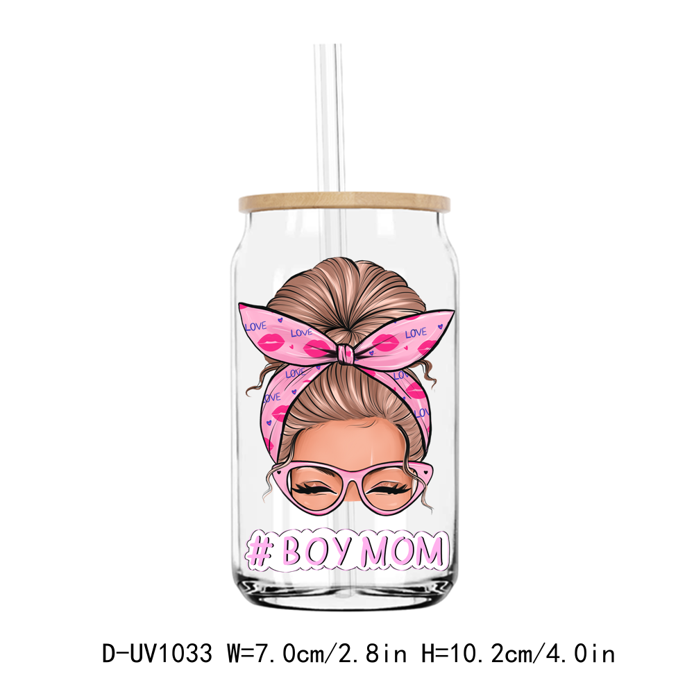 Girl Mom Coffee Lover UV DTF Sticker Decals