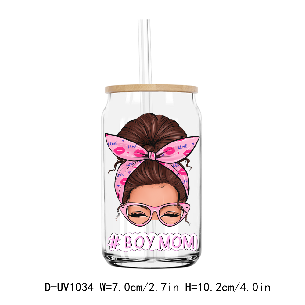 Girl Mom Coffee Lover UV DTF Sticker Decals