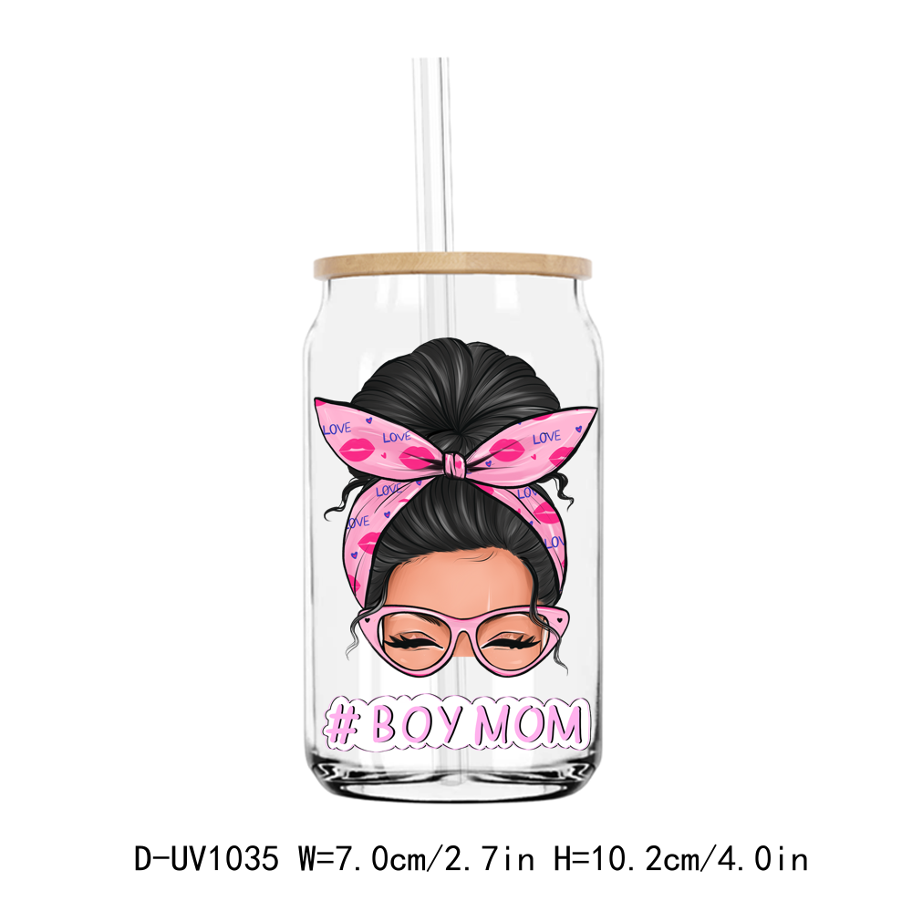 Girl Mom Coffee Lover UV DTF Sticker Decals