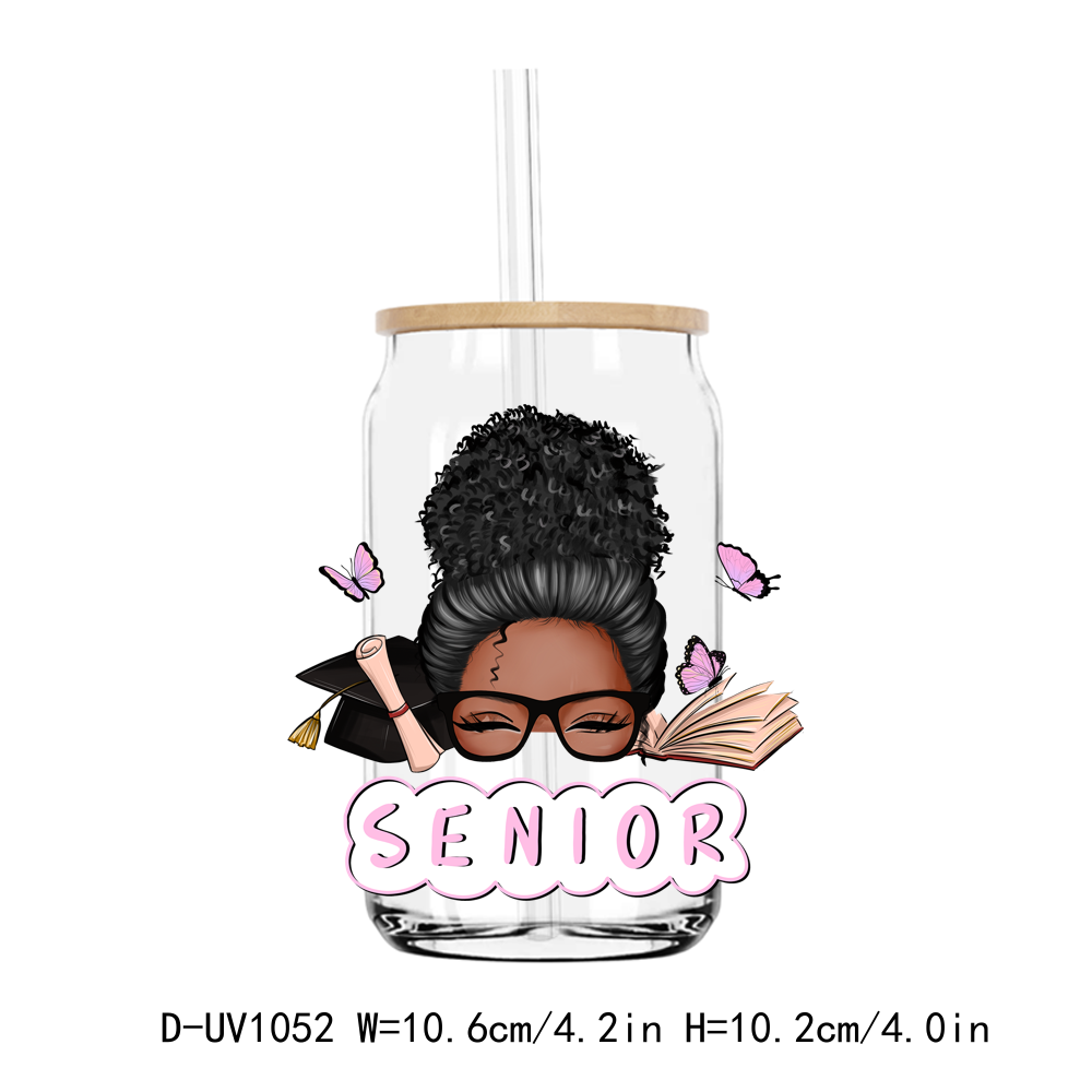 Senior Graduate Girl Student School UV DTF Sticker Decals