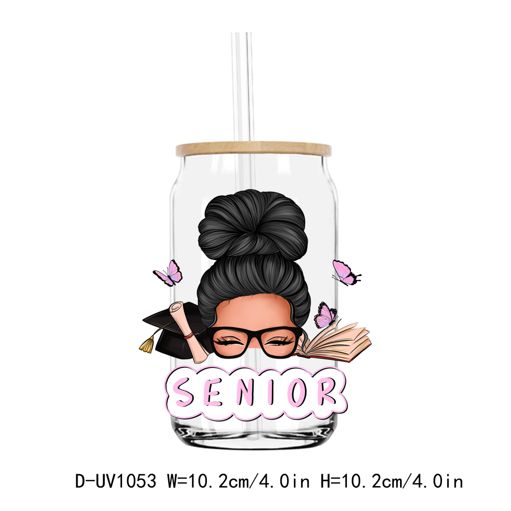 Senior Graduate Girl Student School UV DTF Sticker Decals