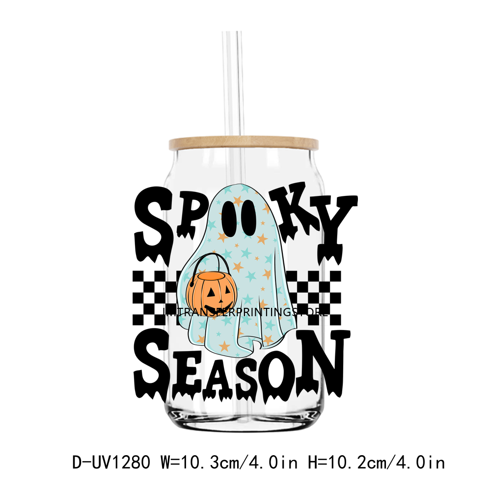 Halloween Spooky Season 16OZ UV DTF Sticker Decals