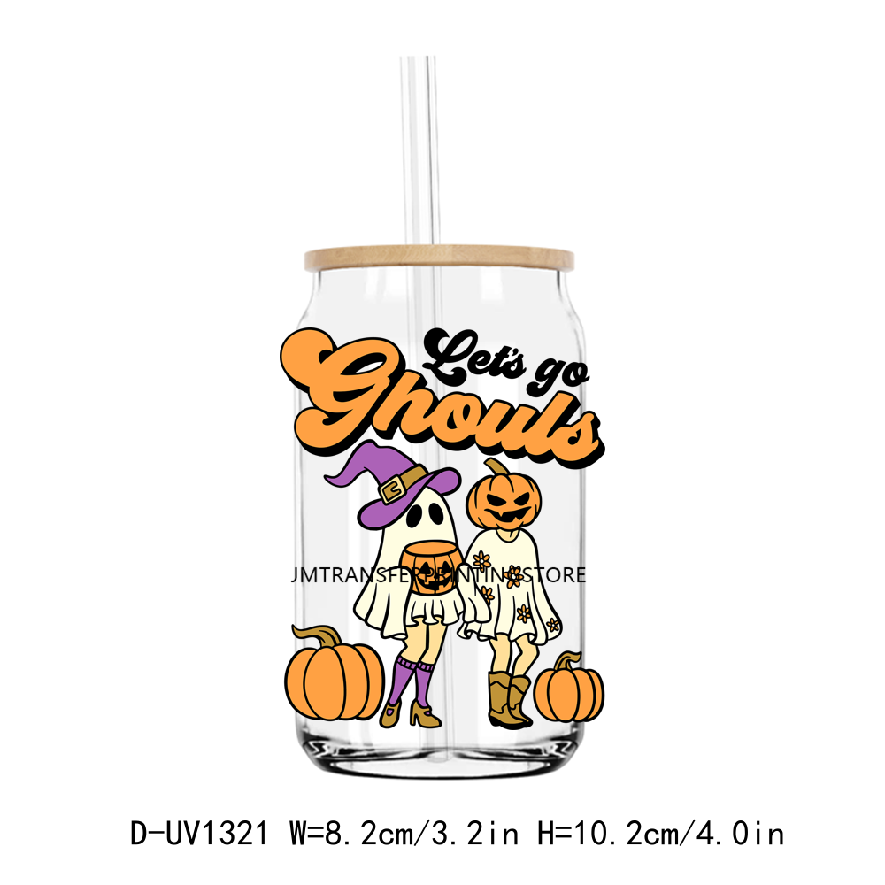 Halloween Let's Go Ghouls 16OZ UV DTF Sticker Decals