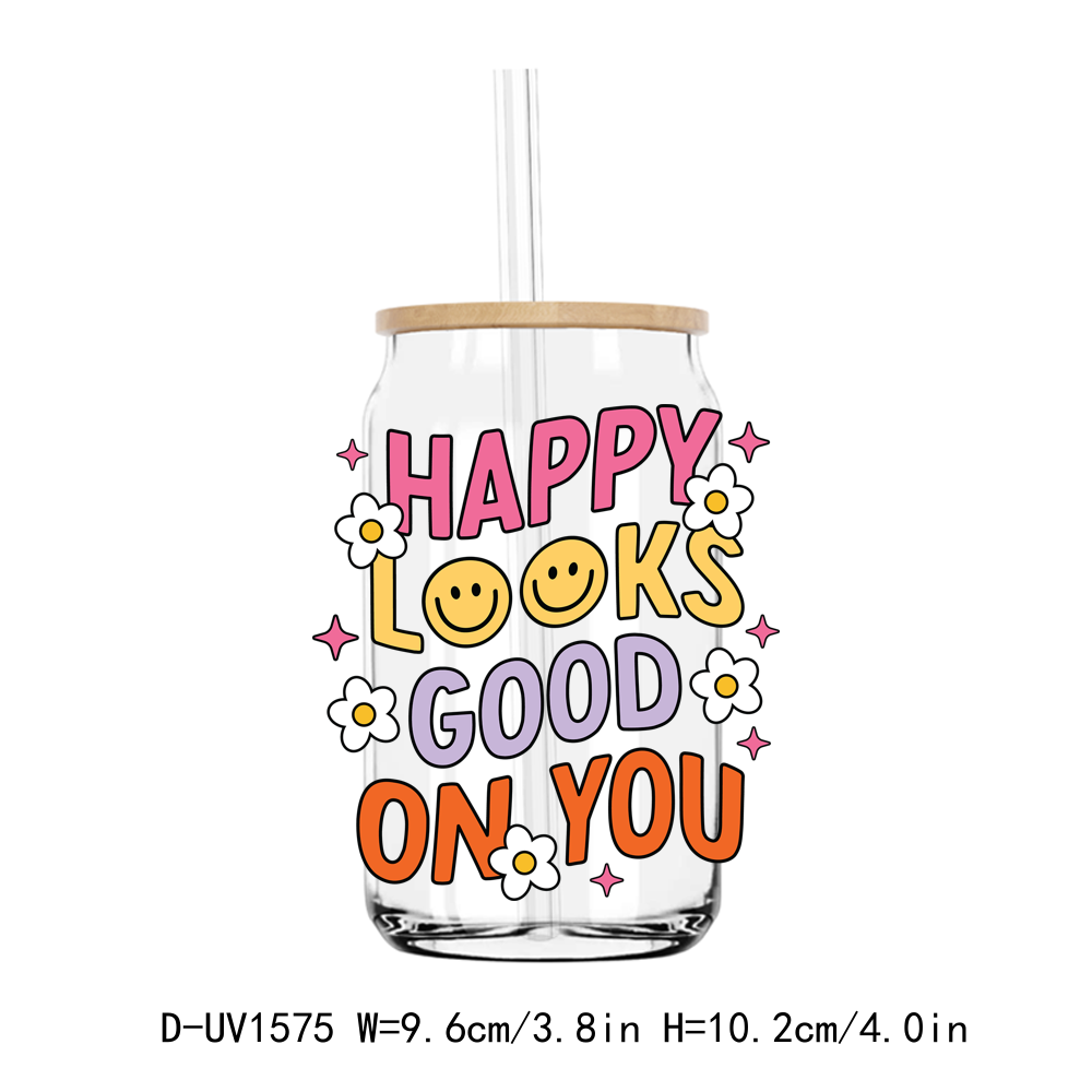 Positive Saying Good Vibes UV DTF Stickers Decals