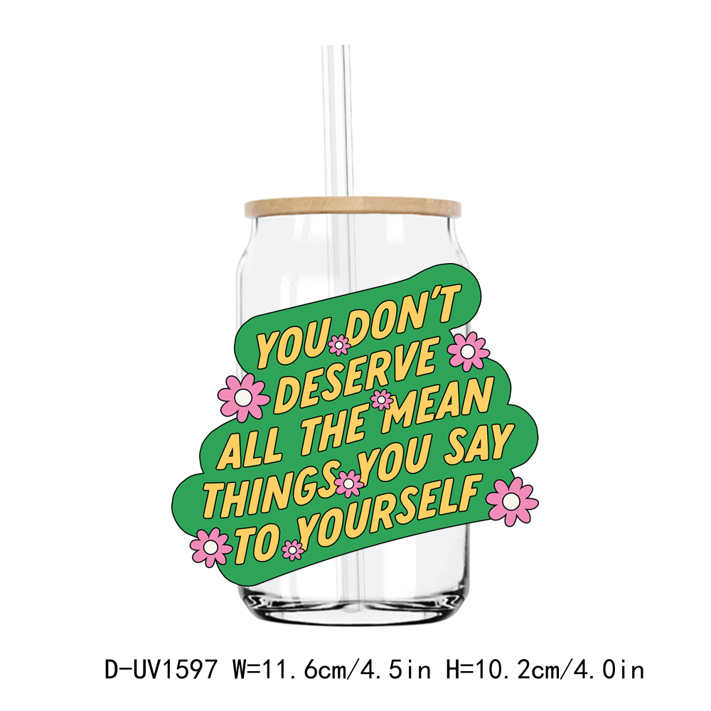 Positive Quotes UV DTF Stickers Decals